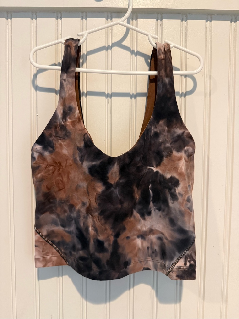 Lululemon Align Tank Top Diamond Dye Seashell Smoky Topaz Grey Size 2